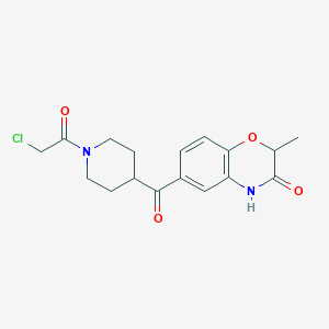 6-[1-(2-Chloroacetyl)piperidine-4-carbonyl]-2-methyl-4H-1,4-benzoxazin-3-one