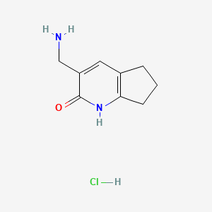 3-(Aminomethyl)-1,5,6,7-tetrahydrocyclopenta[b]pyridin-2-one;hydrochloride