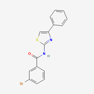 (Z)-3-bromo-N-(4-phenylthiazol-2(3H)-ylidene)benzamide