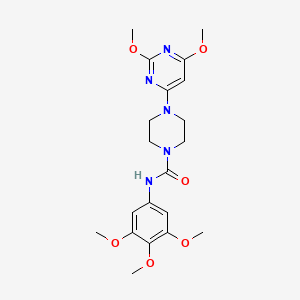 4-(2,6-dimethoxypyrimidin-4-yl)-N-(3,4,5-trimethoxyphenyl)piperazine-1-carboxamide