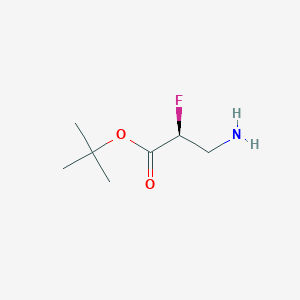 molecular formula C7H14FNO2 B2666690 Tert-butyl (2S)-3-amino-2-fluoropropanoate CAS No. 2248188-62-5