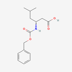 molecular formula C15H21NO4 B2666761 (R)-3-(Cbz-amino)-5-methylhexanoic acid CAS No. 118247-77-1
