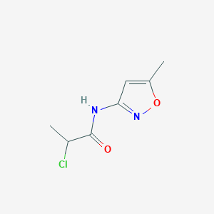 B2666792 2-chloro-N-(5-methyl-1,2-oxazol-3-yl)propanamide CAS No. 746608-25-3