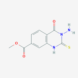 molecular formula C10H9N3O3S B2666799 Methyl 3-amino-4-oxo-2-thioxo-1,2,3,4-tetrahydroquinazoline-7-carboxylate CAS No. 1351398-98-5