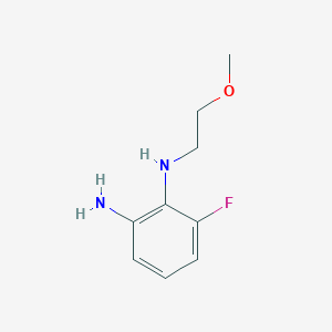 molecular formula C9H13FN2O B2666826 6-Fluoro-N1-(2-methoxyethyl)benzene-1,2-diamine CAS No. 1233953-09-7