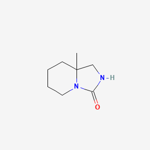 molecular formula C8H14N2O B2666842 8a-Methyl-octahydroimidazo[1,5-a]pyridin-3-one CAS No. 2418691-68-4