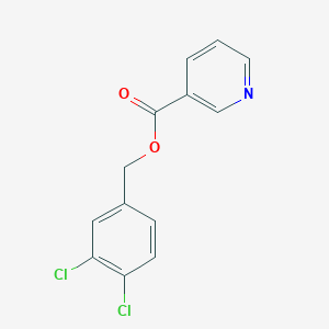 molecular formula C13H9Cl2NO2 B2666861 (3,4-Dichlorophenyl)methyl pyridine-3-carboxylate CAS No. 824945-68-8