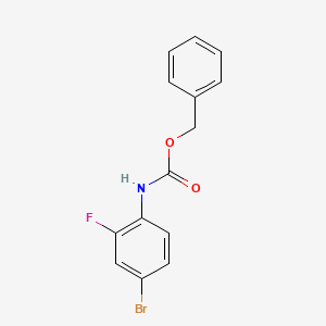molecular formula C14H11BrFNO2 B2666868 Benzyl N-(4-bromo-2-fluorophenyl)carbamate CAS No. 1259078-16-4