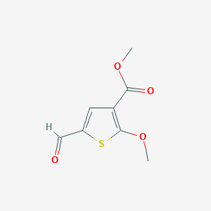 molecular formula C8H8O4S B2666972 Methyl 5-formyl-2-methoxythiophene-3-carboxylate CAS No. 77133-22-3