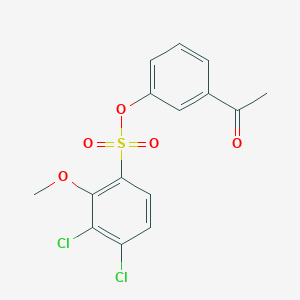 3-Acetylphenyl 3,4-dichloro-2-methoxybenzenesulfonate