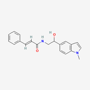 molecular formula C20H20N2O2 B2667012 N-(2-hydroxy-2-(1-methyl-1H-indol-5-yl)ethyl)cinnamamide CAS No. 2035006-68-7