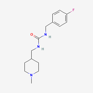 1-(4-Fluorobenzyl)-3-((1-methylpiperidin-4-yl)methyl)urea