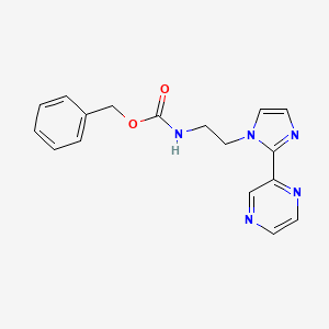 benzyl (2-(2-(pyrazin-2-yl)-1H-imidazol-1-yl)ethyl)carbamate