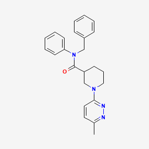 molecular formula C24H26N4O B2667020 N-benzyl-1-(6-methylpyridazin-3-yl)-N-phenylpiperidine-3-carboxamide CAS No. 2309802-42-2