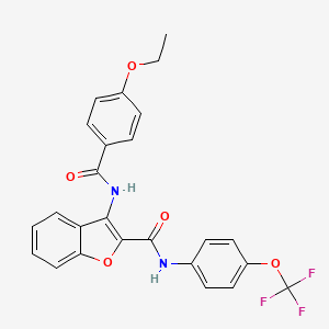 3-(4-ethoxybenzamido)-N-(4-(trifluoromethoxy)phenyl)benzofuran-2-carboxamide