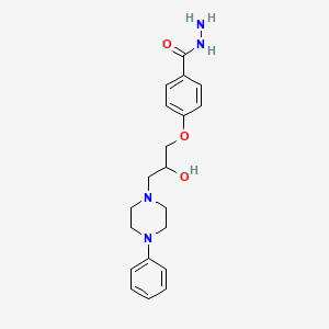 4-[2-Hydroxy-3-(4-phenylpiperazin-1-yl)propoxy]benzohydrazide