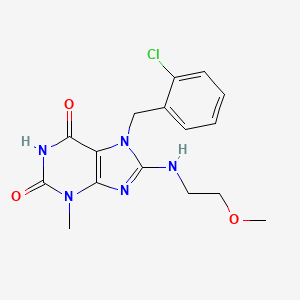 7-(2-chlorobenzyl)-8-[(2-methoxyethyl)amino]-3-methyl-3,7-dihydro-1H-purine-2,6-dione