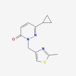 6-Cyclopropyl-2-[(2-methyl-1,3-thiazol-4-yl)methyl]-2,3-dihydropyridazin-3-one