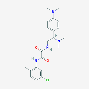 molecular formula C21H27ClN4O2 B2667044 N-(5-chloro-2-methylphenyl)-N'-[2-(dimethylamino)-2-[4-(dimethylamino)phenyl]ethyl]ethanediamide CAS No. 899956-81-1