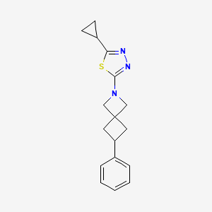 2-Cyclopropyl-5-(6-phenyl-2-azaspiro[3.3]heptan-2-yl)-1,3,4-thiadiazole