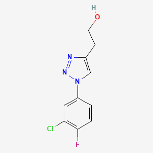 2-[1-(3-chloro-4-fluorophenyl)-1H-1,2,3-triazol-4-yl]ethan-1-ol