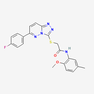 2-((6-(4-fluorophenyl)-[1,2,4]triazolo[4,3-b]pyridazin-3-yl)thio)-N-(2-methoxy-5-methylphenyl)acetamide