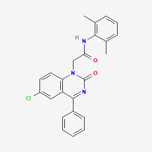 2-(6-chloro-2-oxo-4-phenylquinazolin-1(2H)-yl)-N-(2,6-dimethylphenyl)acetamide