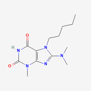8-(dimethylamino)-3-methyl-7-pentyl-1H-purine-2,6(3H,7H)-dione