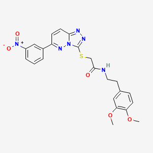 N-(3,4-dimethoxyphenethyl)-2-((6-(3-nitrophenyl)-[1,2,4]triazolo[4,3-b]pyridazin-3-yl)thio)acetamide