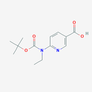 6-(tert-Butoxycarbonyl-ethyl-amino)-nicotinic acid