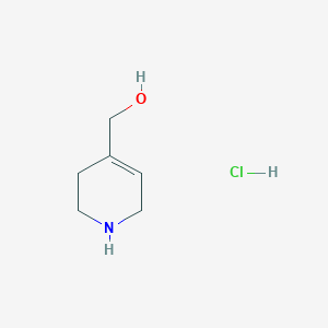 molecular formula C6H12ClNO B2667092 (1,2,3,6-Tetrahydropyridin-4-yl)methanol hydrochloride CAS No. 2361676-65-3