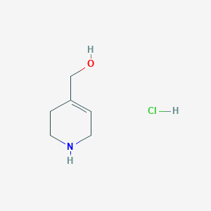 molecular formula C6H12ClNO B2667092 1,2,3,6-Tetrahydropyridin-4-ylmethanol;hydrochloride CAS No. 2361676-65-3