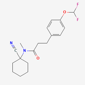 N-(1-cyanocyclohexyl)-3-[4-(difluoromethoxy)phenyl]-N-methylpropanamide