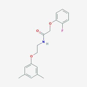 molecular formula C18H20FNO3 B2667107 N-[2-(3,5-dimethylphenoxy)ethyl]-2-(2-fluorophenoxy)acetamide CAS No. 1105210-90-9