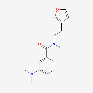 3-(dimethylamino)-N-(2-(furan-3-yl)ethyl)benzamide