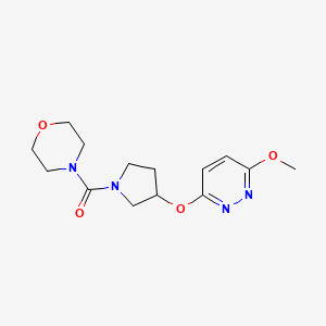 (3-((6-Methoxypyridazin-3-yl)oxy)pyrrolidin-1-yl)(morpholino)methanone