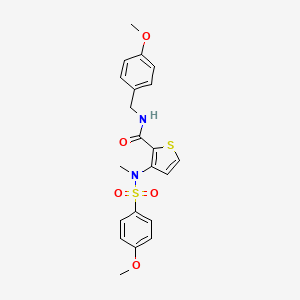 N-(4-methoxybenzyl)-3-{[(4-methoxyphenyl)sulfonyl](methyl)amino}thiophene-2-carboxamide
