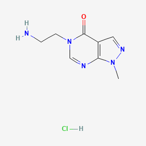 5-(2-Aminoethyl)-1-methylpyrazolo[3,4-d]pyrimidin-4-one;hydrochloride