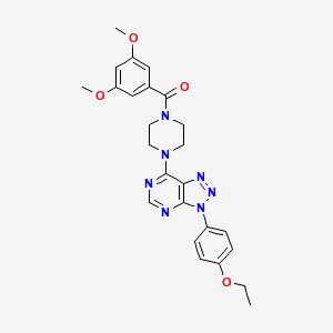 (3,5-dimethoxyphenyl)(4-(3-(4-ethoxyphenyl)-3H-[1,2,3]triazolo[4,5-d]pyrimidin-7-yl)piperazin-1-yl)methanone