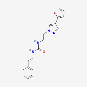 1-(2-(4-(furan-2-yl)-1H-pyrazol-1-yl)ethyl)-3-phenethylurea