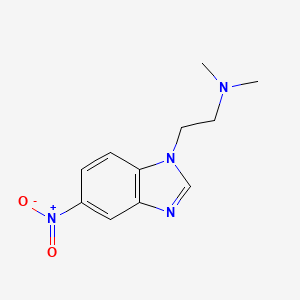 N,N-dimethyl-2-(5-nitro-1H-benzimidazol-1-yl)ethanamine