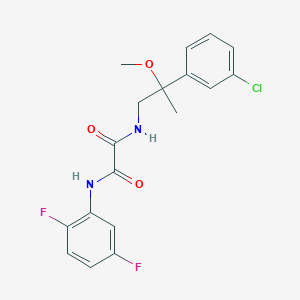 molecular formula C18H17ClF2N2O3 B2667163 N'-[2-(3-chlorophenyl)-2-methoxypropyl]-N-(2,5-difluorophenyl)ethanediamide CAS No. 1798464-28-4