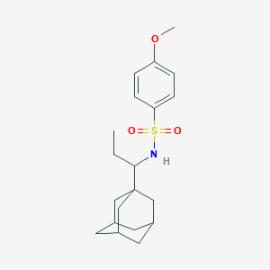 N-[1-(1-Adamantyl)propyl]-4-methoxybenzenesulfonamide