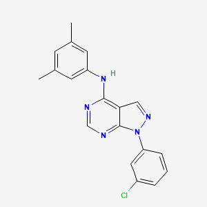 1-(3-chlorophenyl)-N-(3,5-dimethylphenyl)-1H-pyrazolo[3,4-d]pyrimidin-4-amine