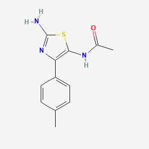 N-[2-amino-4-(4-methylphenyl)-1,3-thiazol-5-yl]acetamide