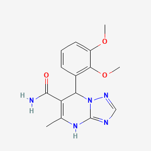 7-(2,3-Dimethoxyphenyl)-5-methyl-4,7-dihydro-[1,2,4]triazolo[1,5-a]pyrimidine-6-carboxamide