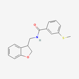 N-[(2,3-dihydro-1-benzofuran-3-yl)methyl]-3-(methylsulfanyl)benzamide