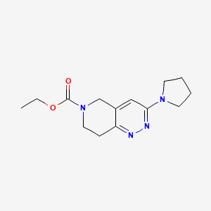 ethyl 3-pyrrolidin-1-yl-7,8-dihydropyrido[4,3-c]pyridazine-6(5H)-carboxylate