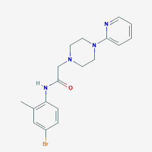 N-(4-bromo-2-methylphenyl)-2-[4-(2-pyridinyl)piperazino]acetamide