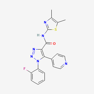 N-(4,5-dimethylthiazol-2-yl)-1-(2-fluorophenyl)-5-(pyridin-4-yl)-1H-1,2,3-triazole-4-carboxamide
